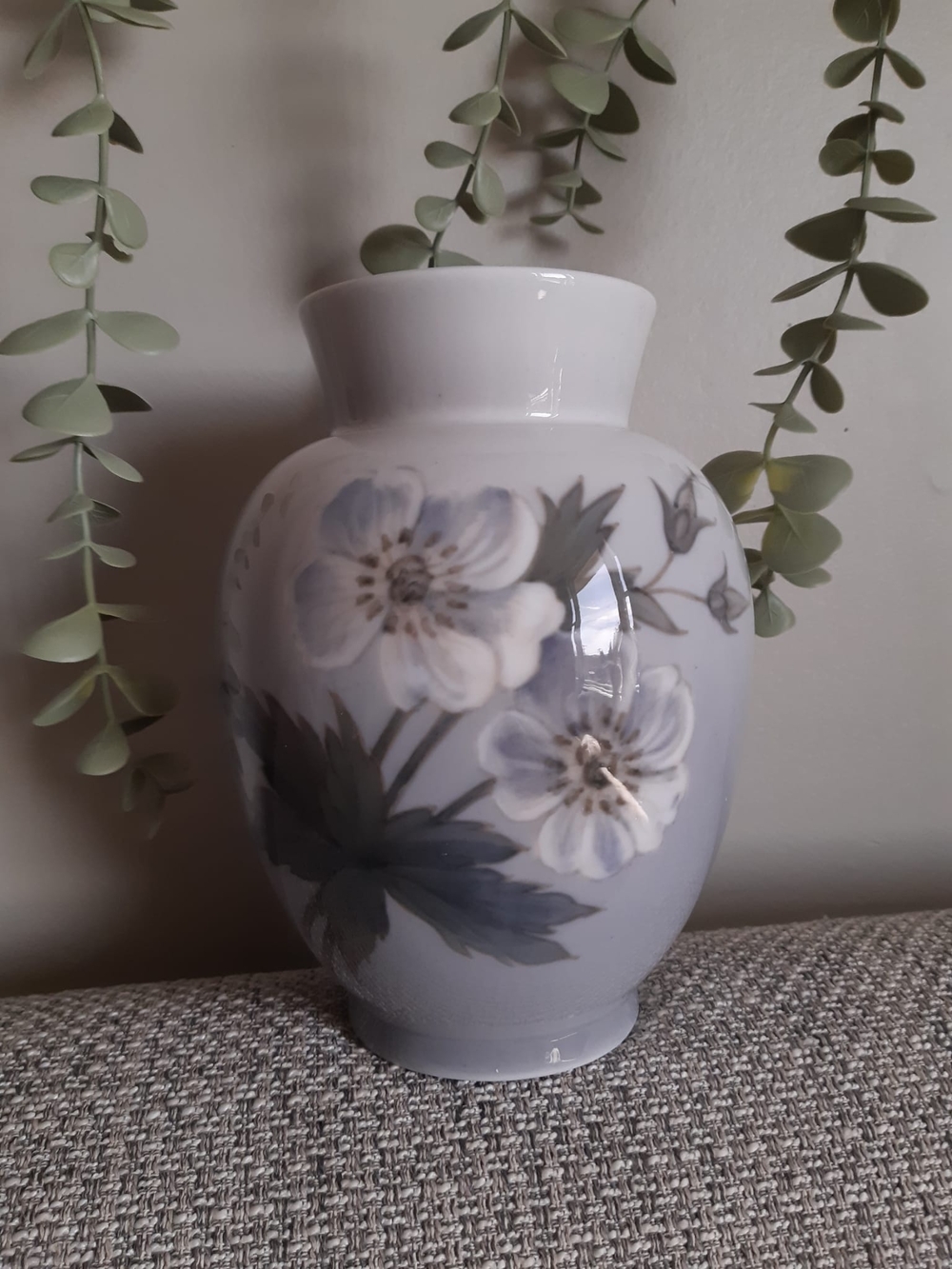 Vintage Royal Copenhagen Floral Ceramic Vase